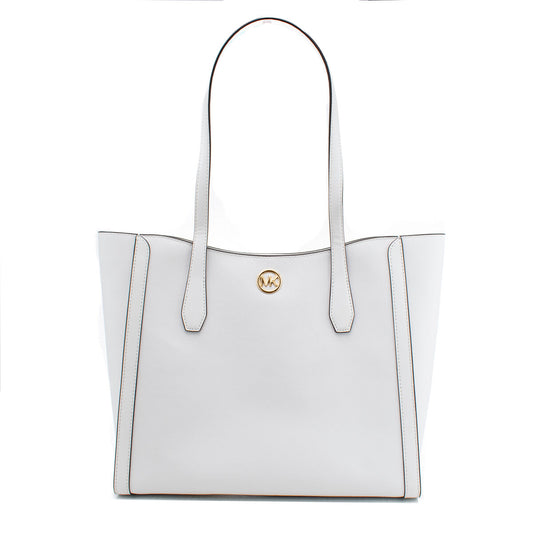 Shoulder Bag Michael Kors Leida White 34 x 29 x 12 cm-0