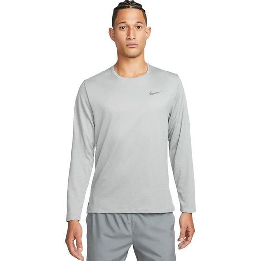Men’s Long Sleeve T-Shirt Nike Dri-Fit Uv Miler Long-Sl Grey-0
