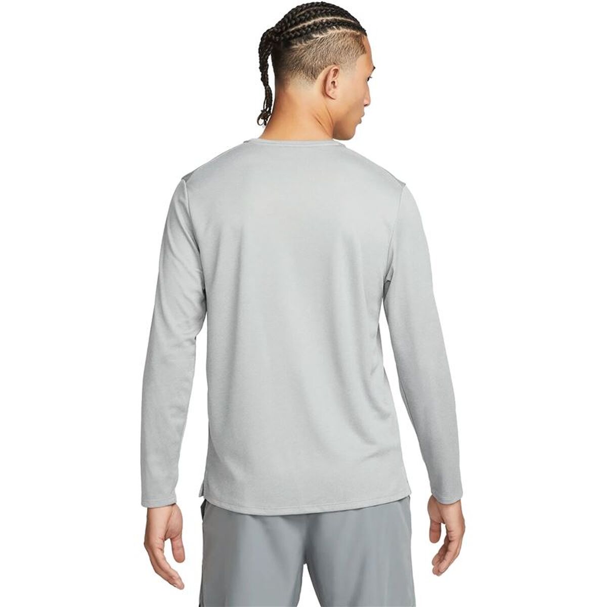 Men’s Long Sleeve T-Shirt Nike Dri-Fit Uv Miler Long-Sl Grey-6