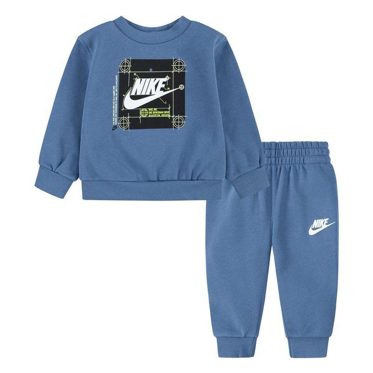 Children's Sports Outfit Nike Nsw Future Utility Crew Blue-0