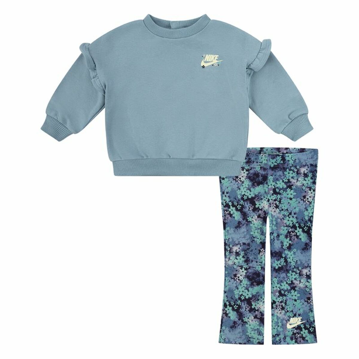 Children's Sports Outfit Nike Fresh Cut Dolman Ruffle Blue-0