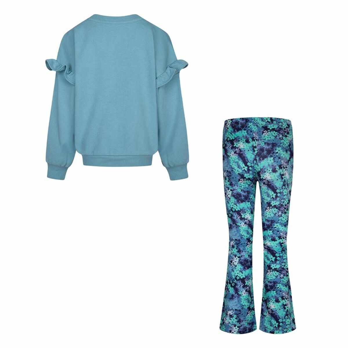Children's Sports Outfit Nike Fresh Cut Dolman Ruffle Blue