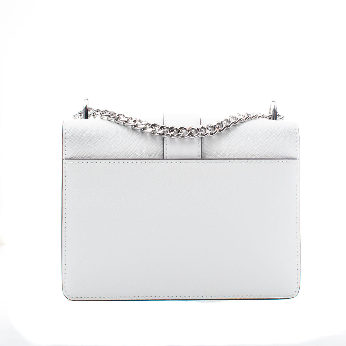 Shoulder Bag Michael Kors Greenwich White 20 x 18 x 6 cm-2