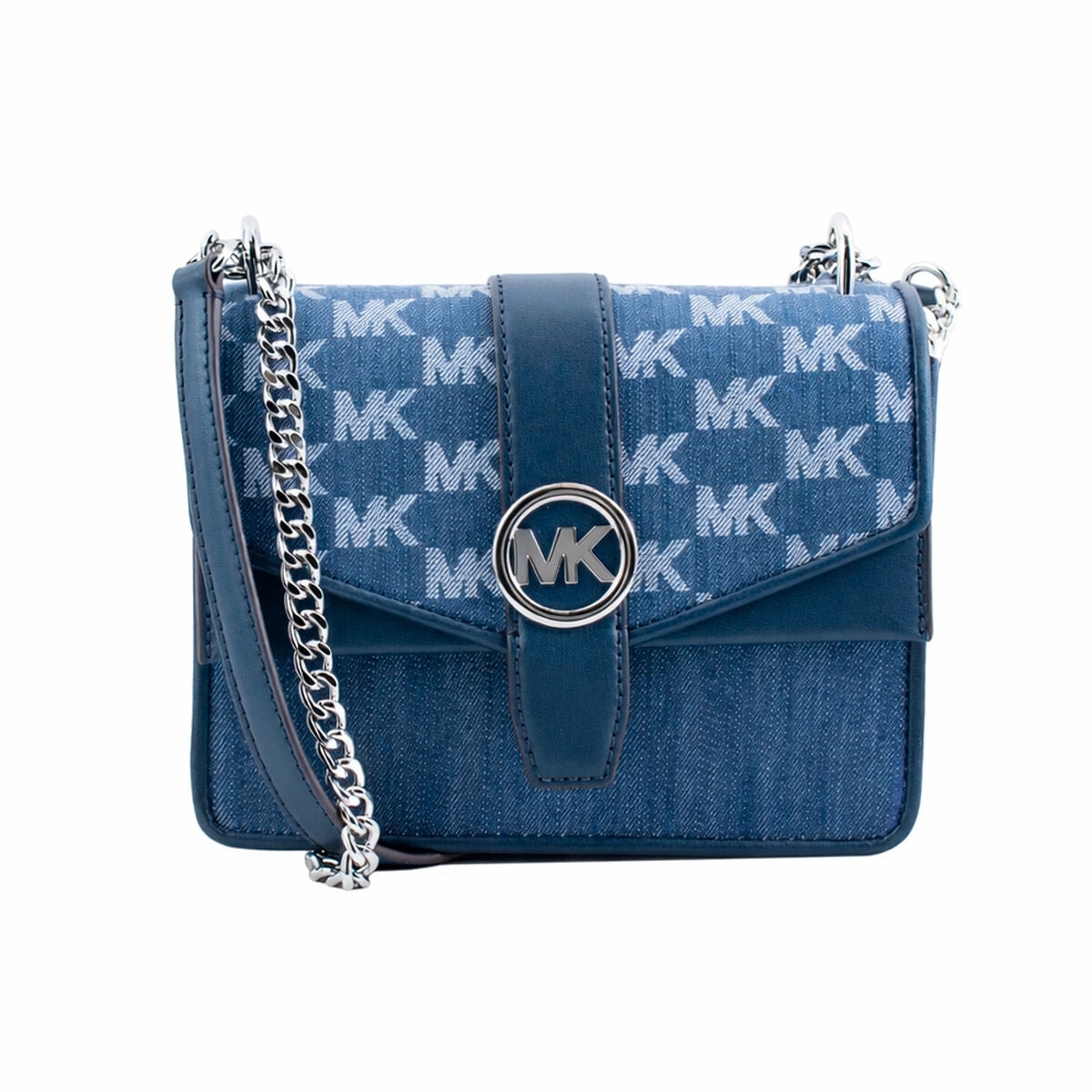 Shoulder Bag Michael Kors GREENWICH Blue 21 x 15 x 8 cm-0