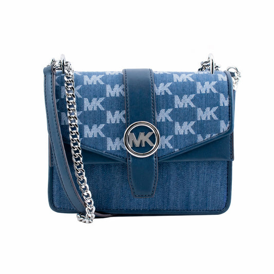 Shoulder Bag Michael Kors GREENWICH Blue 21 x 15 x 8 cm-0