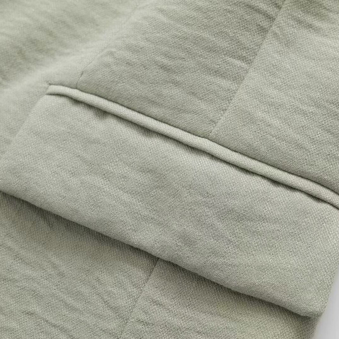 Versatile loose straight cut suit jacket