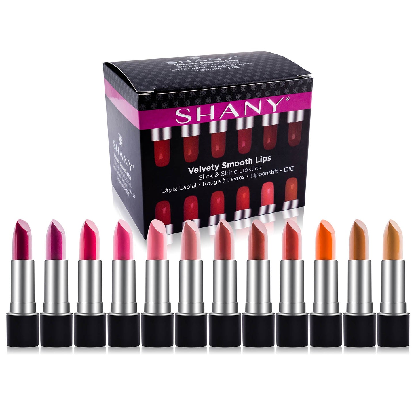 SHANY Slick & Shine Premium Lipstick Set - Matte-5