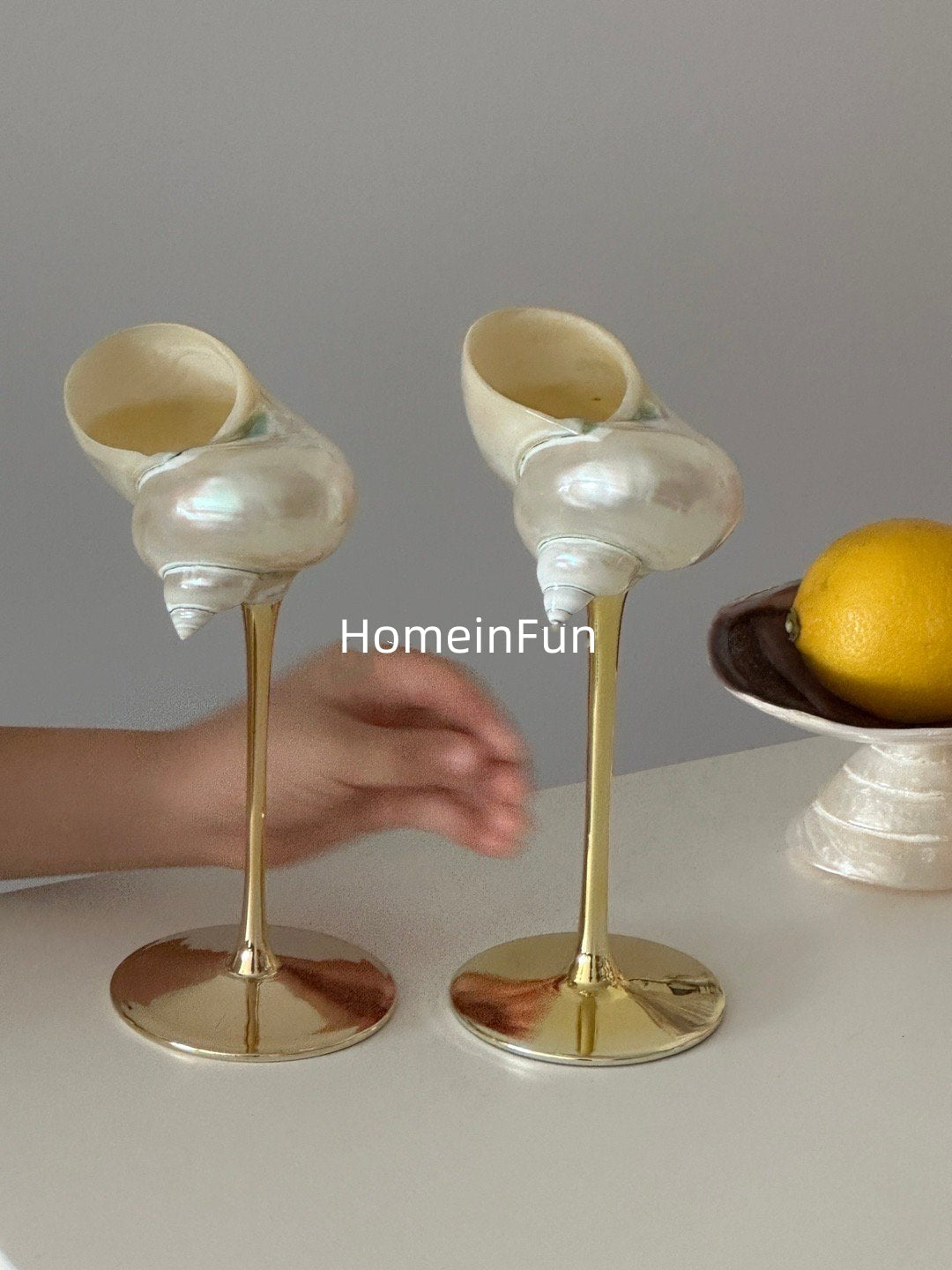 Conch Handmade Wine Glass 2PC Set-0