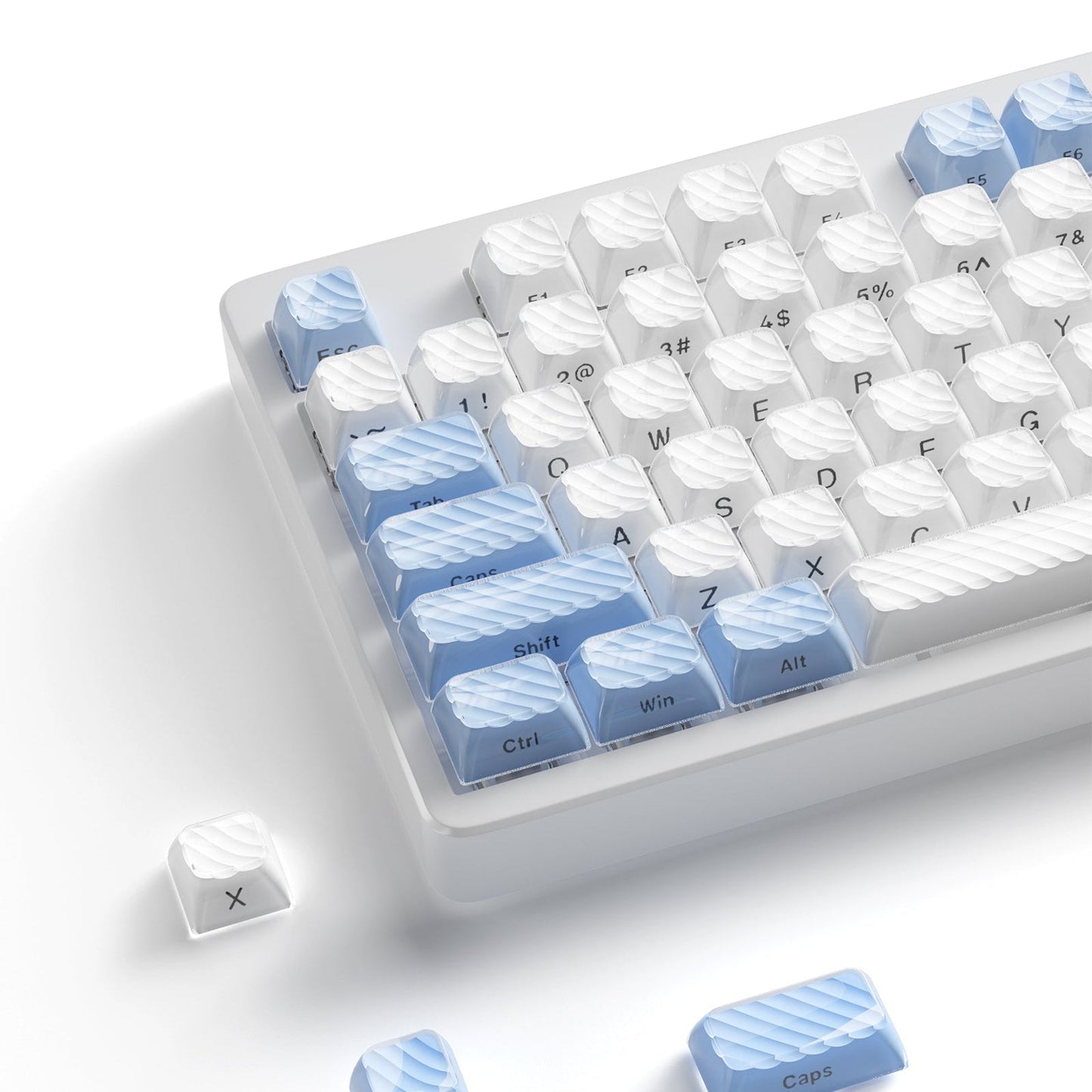 XVX Magic Wave OEM Profile Side-Printed 136-Key PC Keycap Set