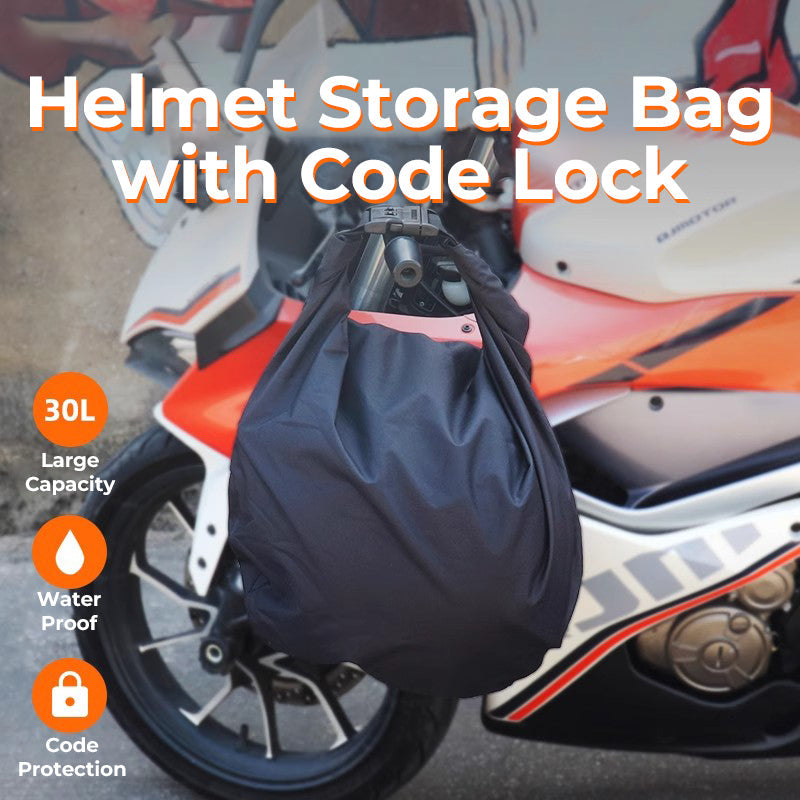 Portable Helmet Storage Bag with Code Lock