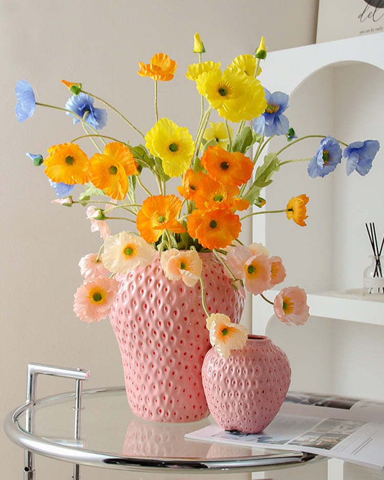 Strawberry Ceramic Flower Vase-4