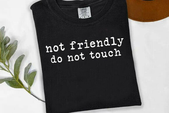Not Friendly Do Not Touch Graphic Tee