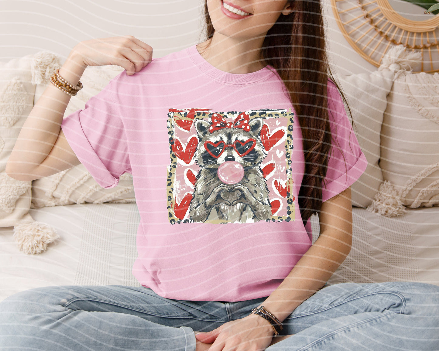 Leopard Raccoon Graphic Tee