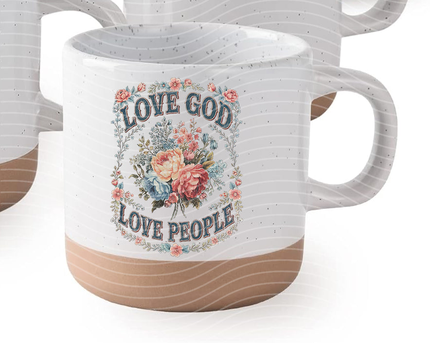 Love God Love People Ceramic Mug