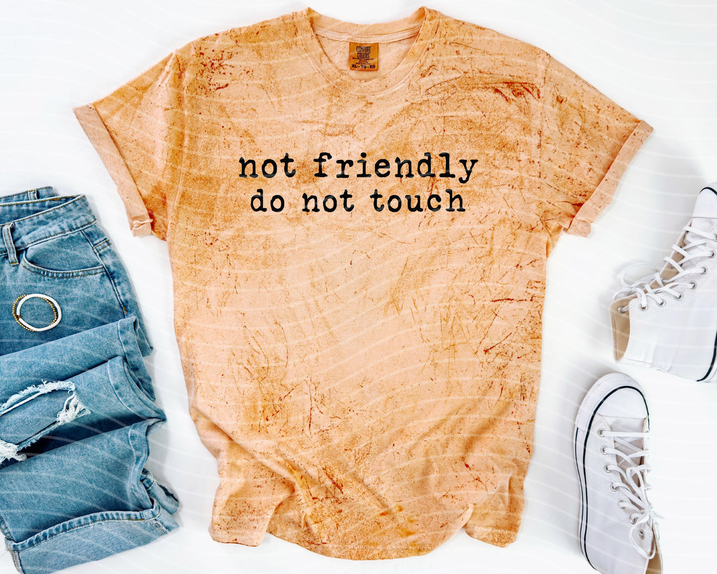 Not Friendly Do Not Touch Graphic Tee