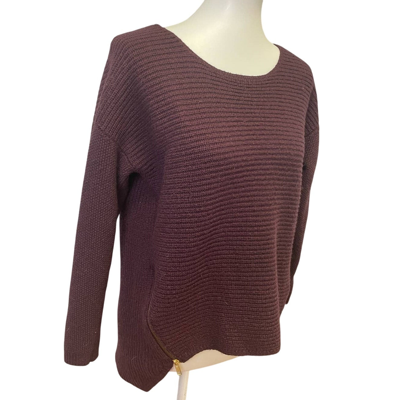 Bar III Womens XL Wool Blend Long Sleeve Ribbed Crew Neck Pullover Sweater
