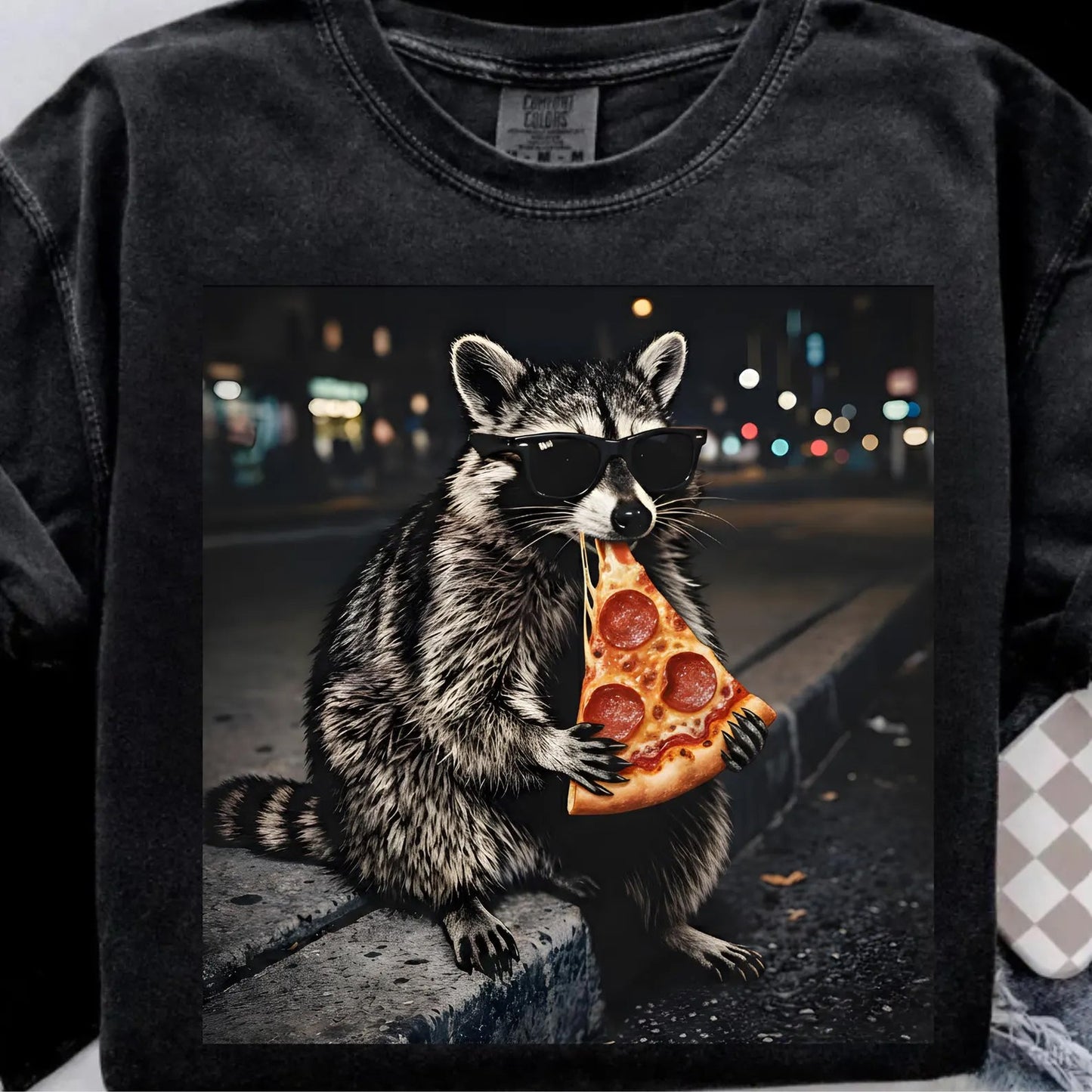 Raccoon Pizza Graphic Tee