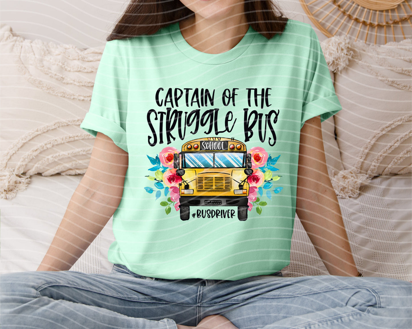 Captain of the Struggle Bus Graphic Tee