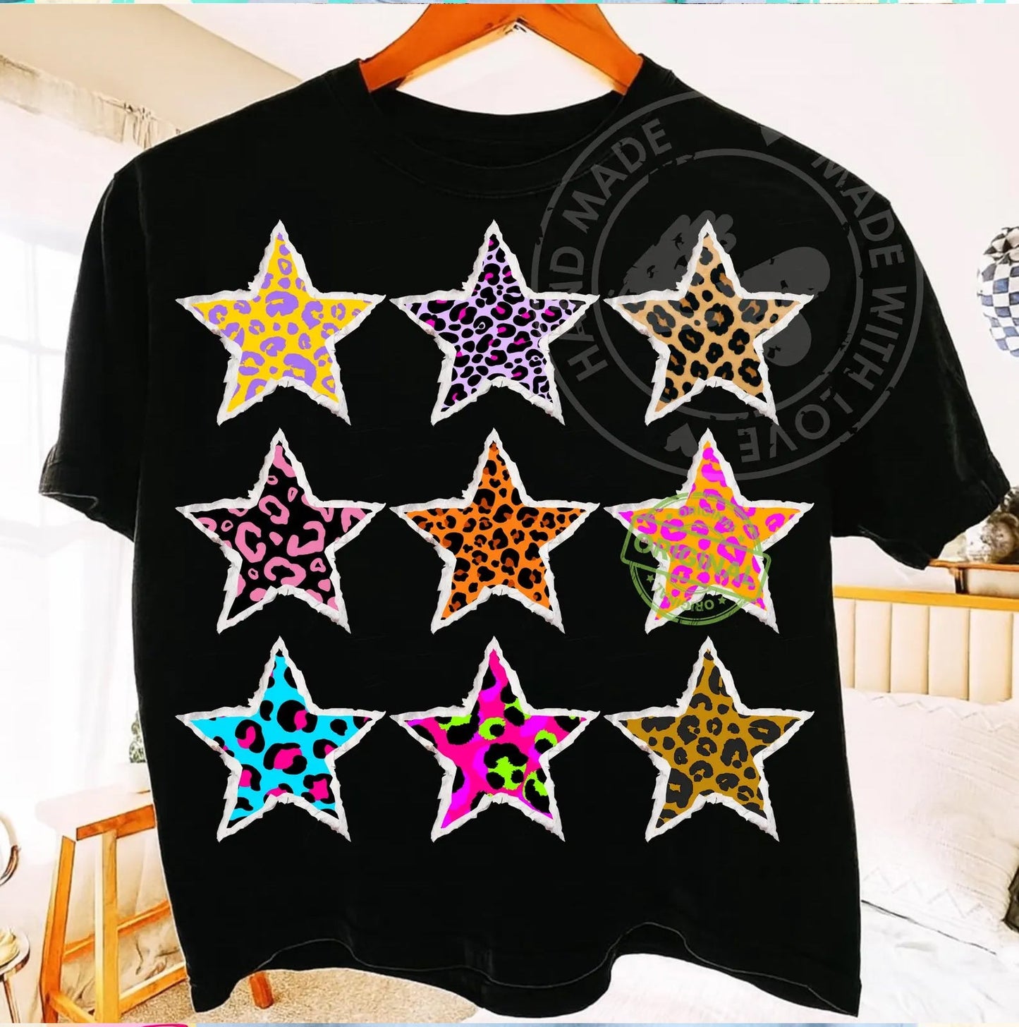 Leopard Stars Graphic Tee