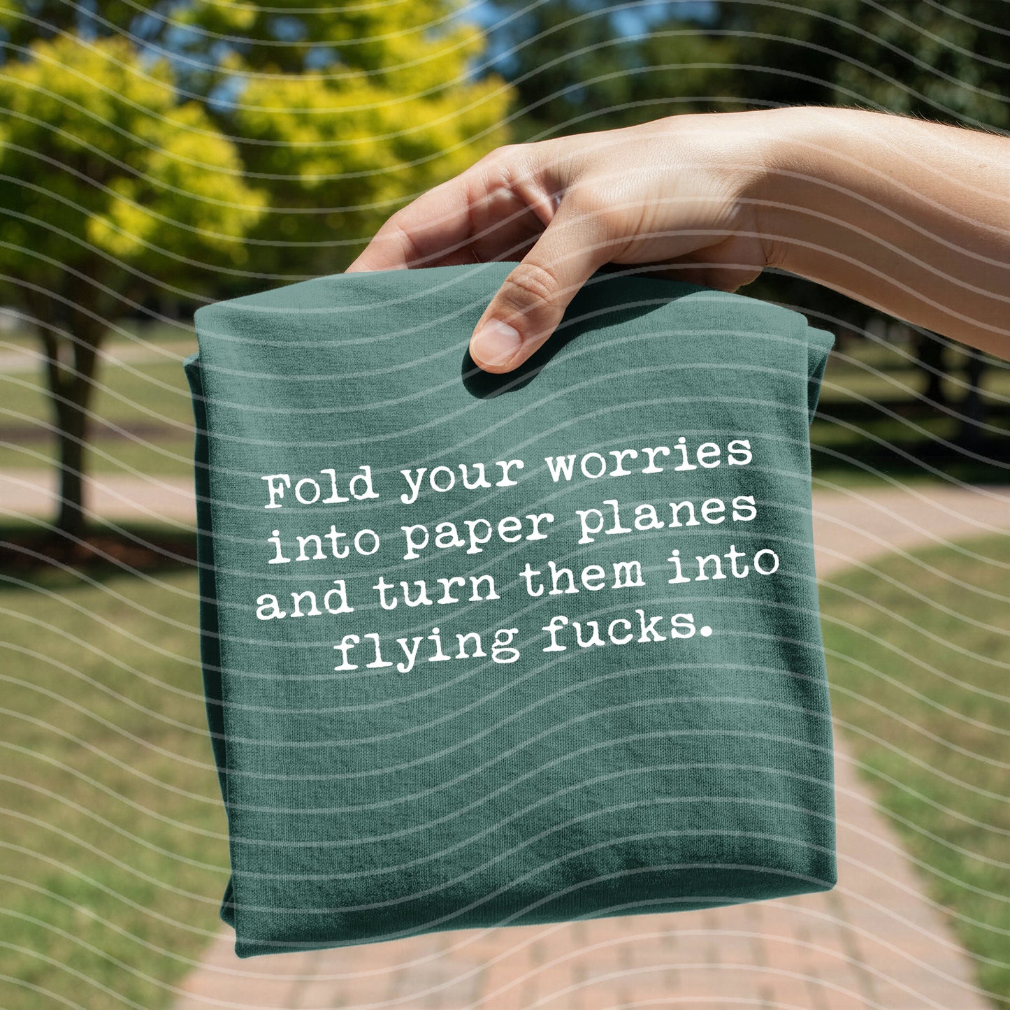 Fold Your Worries Into Paper Planes Graphic Tee
