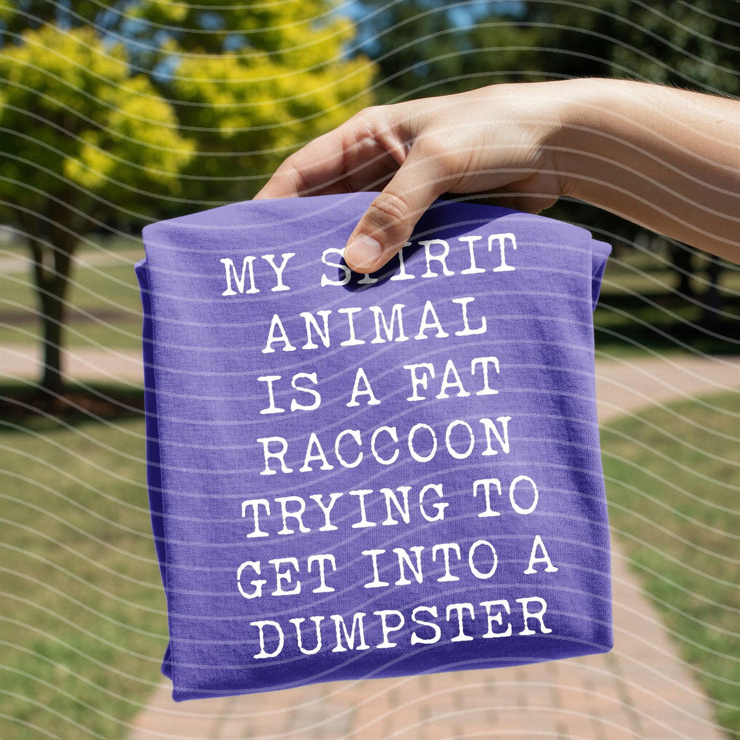 My Spirit Animal is a Fat Raccoon Graphic Tee