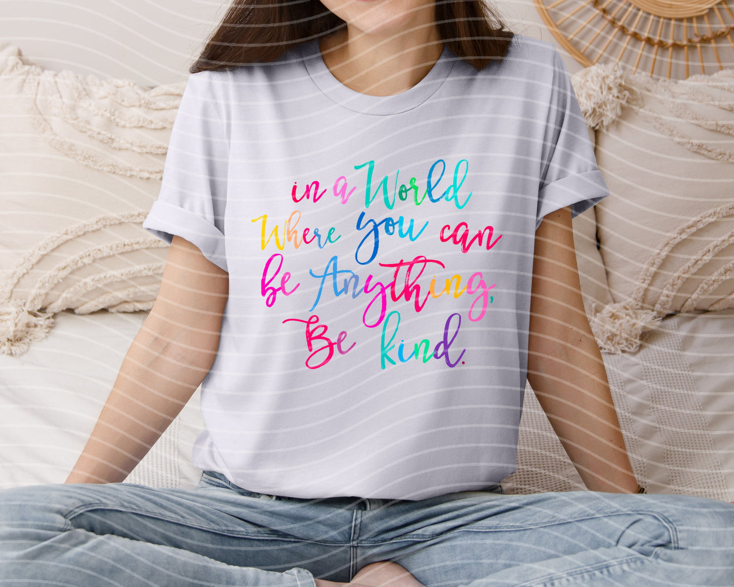 In a World Where You Can Be Anything Be Kind Graphic Tee