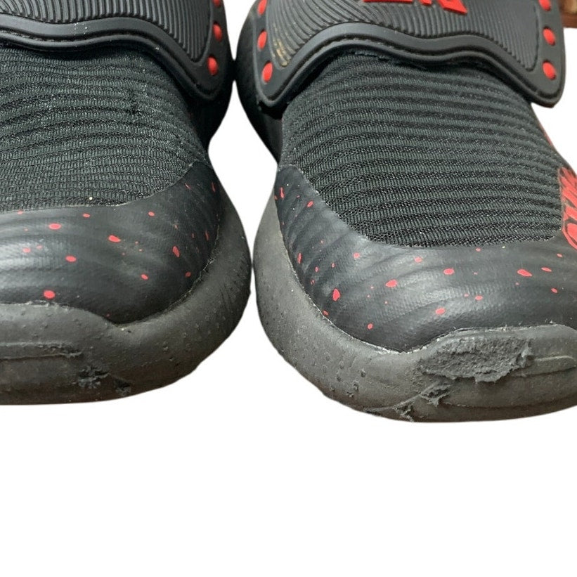 Little Boys 12 Black Red Lightweight Breathable Non Slip Athletic Sneaker Shoes