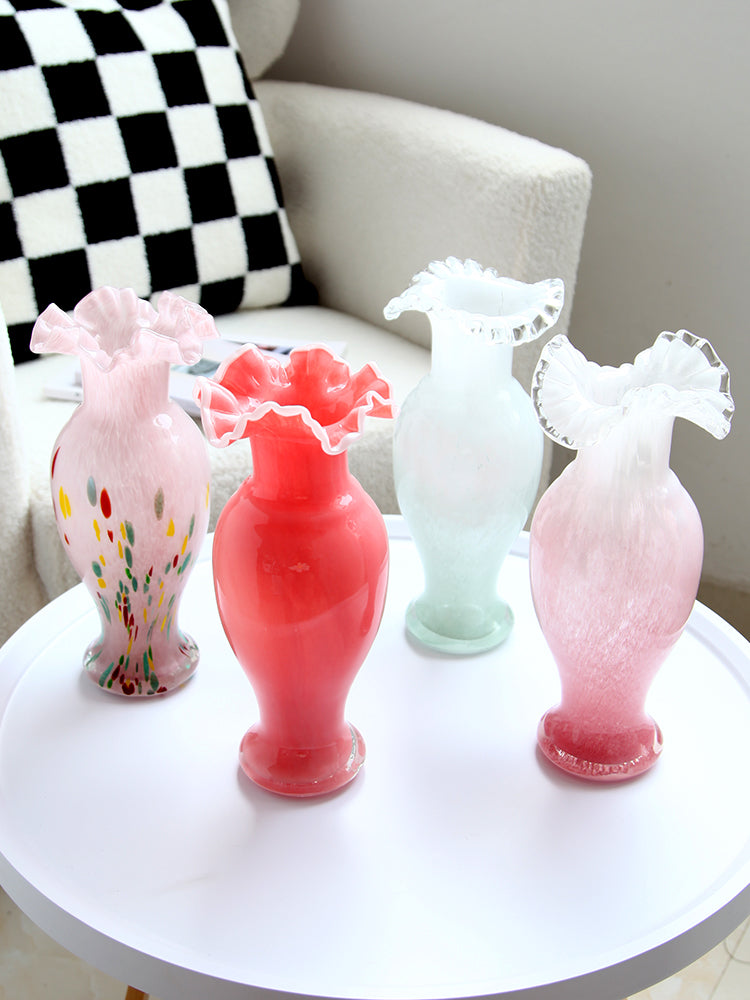 Vintage French Style Glass Vase-5