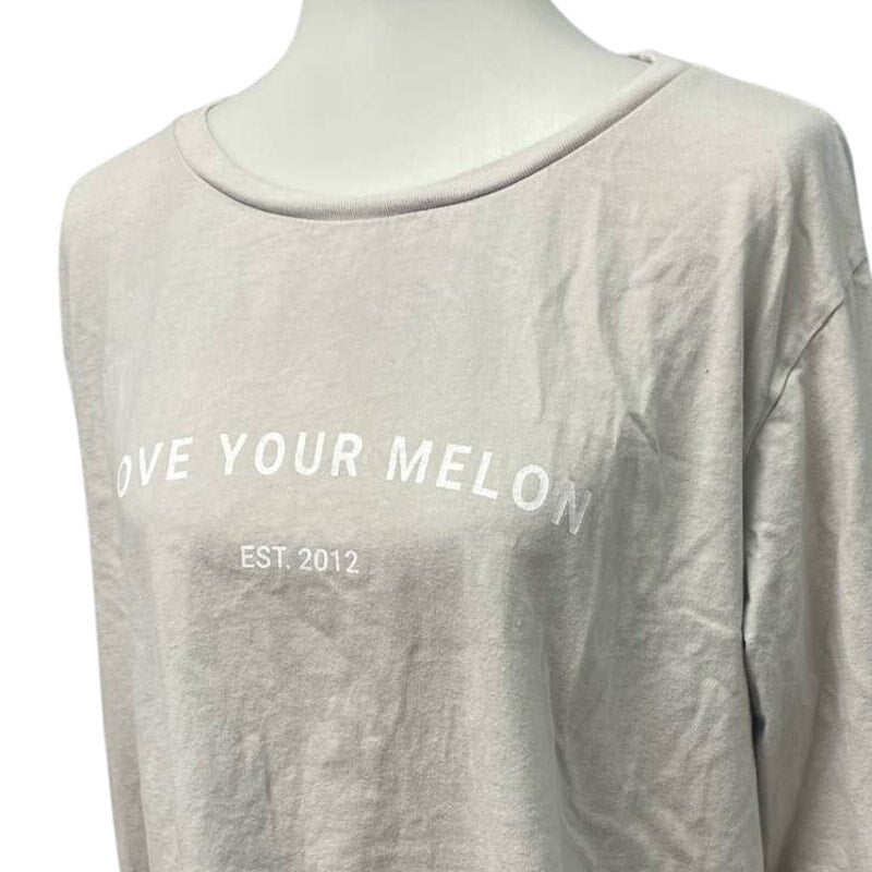 Love Your Melon Womens XL Made In the USA 100% Cotton Long Sleeve Tee Shirt