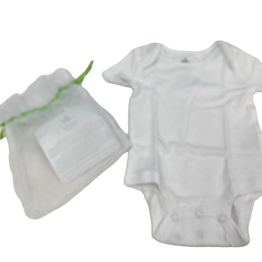 New Disney Baby 0-3 Mos 100% Cotton Basic One Piece Short Sleeve Top in Gift Bag