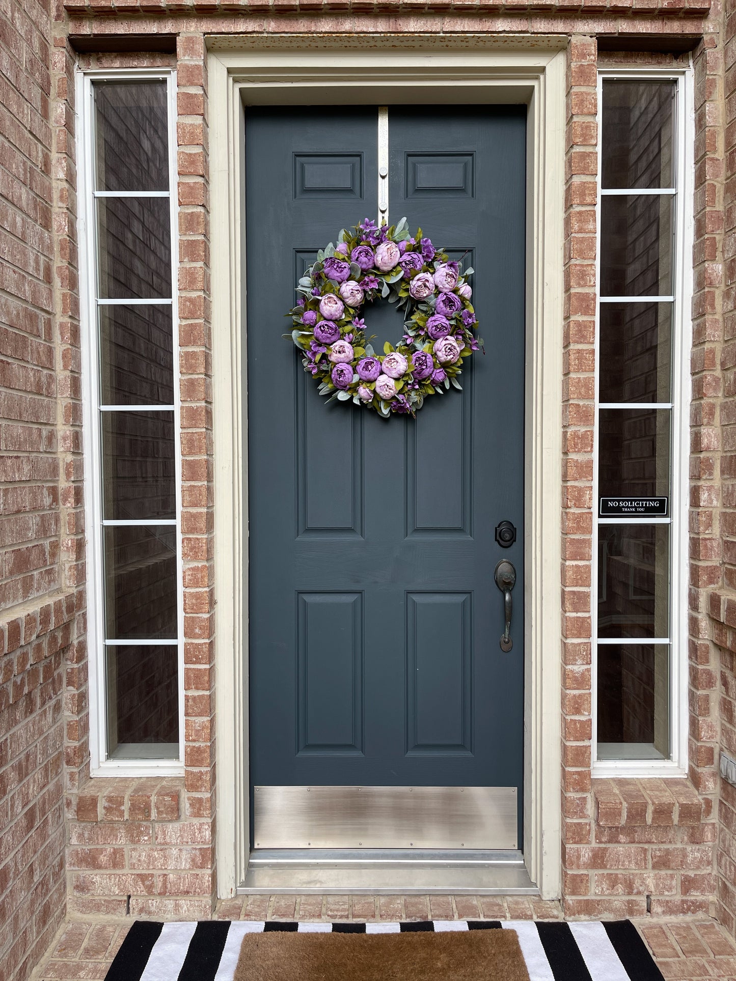 Blush Pink Peony Spring Wreath