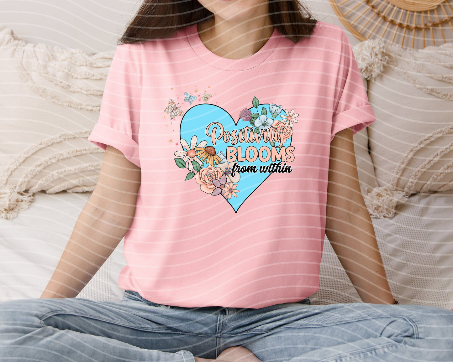 Positivity Blooms from Within Graphic Tee