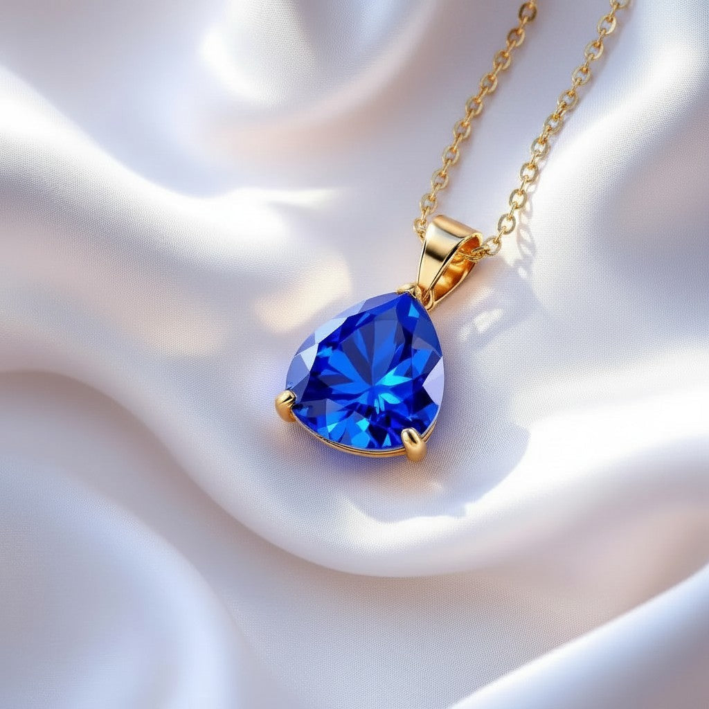 "Infinity" Trilliant Cut Large Cremation Pendant Large 15mm