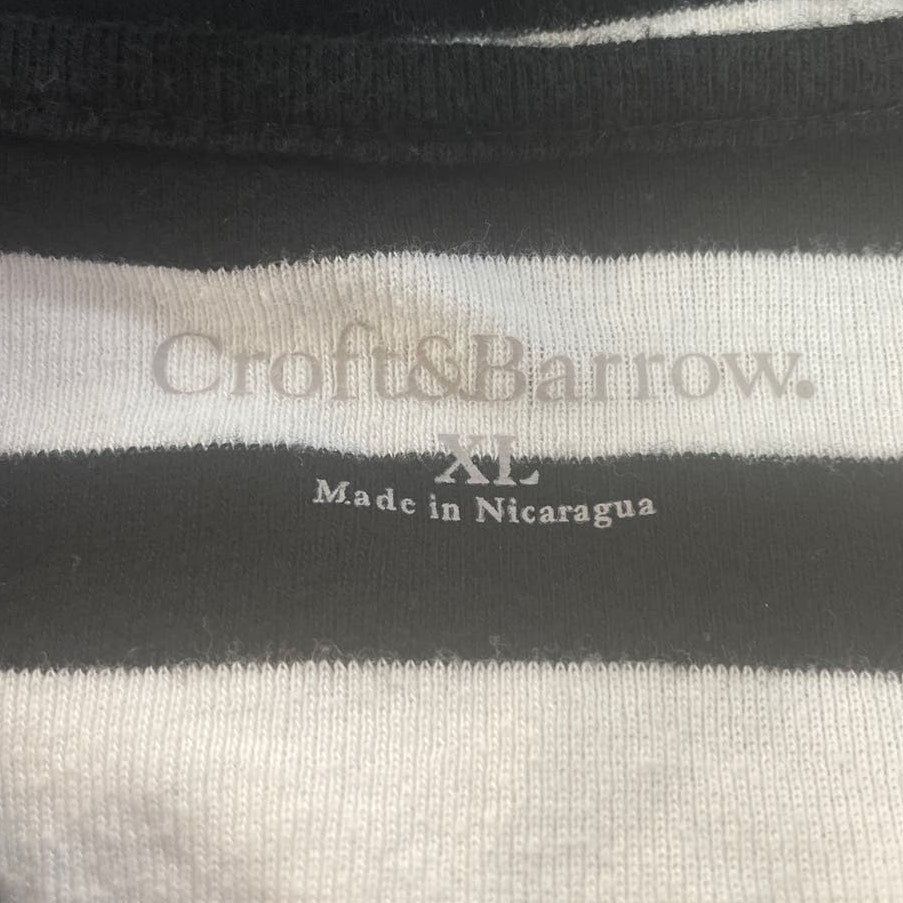 Lot of 2 Croft & Barrow St Johns Bay Womens XL Short Sleeve Cotton Blend Tops