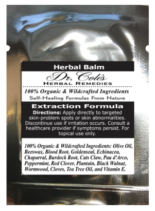 14 - Dr. Cole's Organic Extraction Herbal Balm Sample-0
