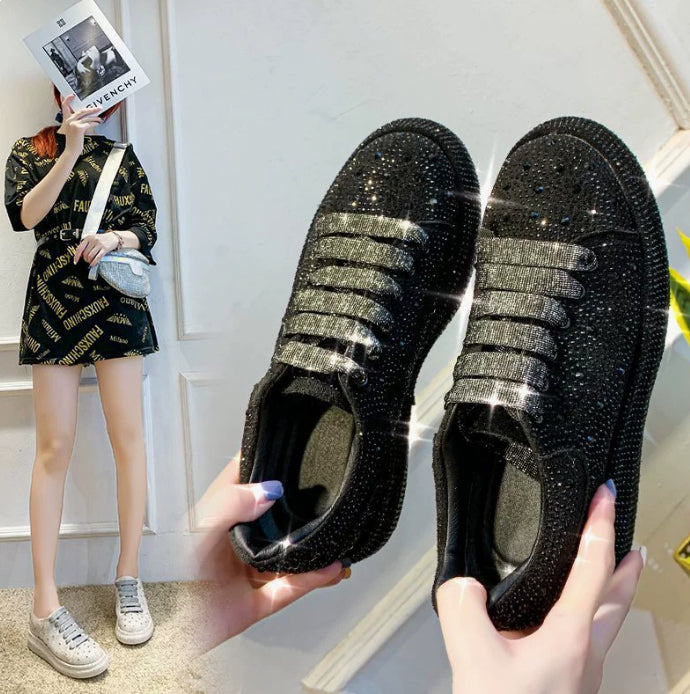 Muffin And Rhinestone Fashion Personality Shoes Male
