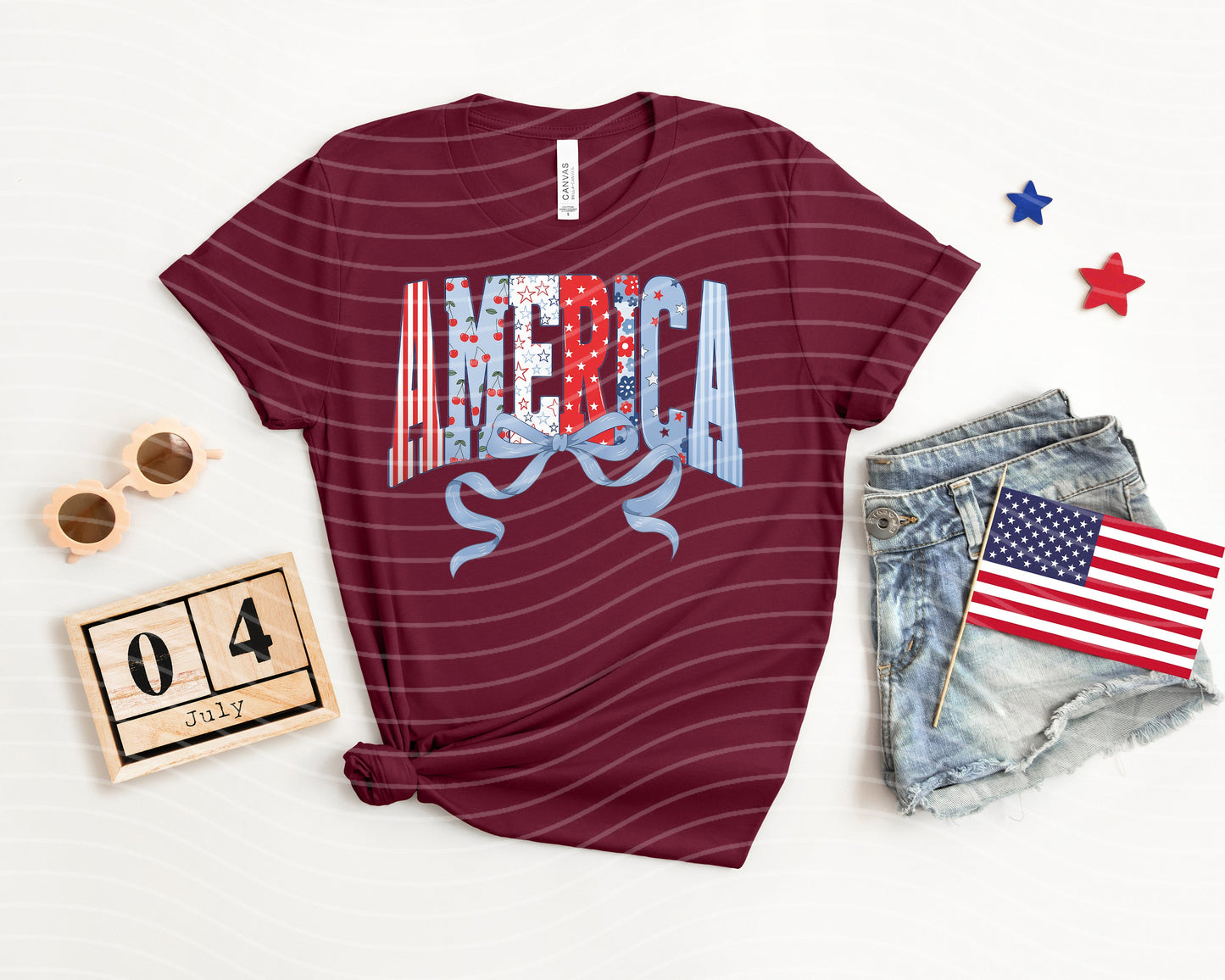 America Bow Graphic Tee
