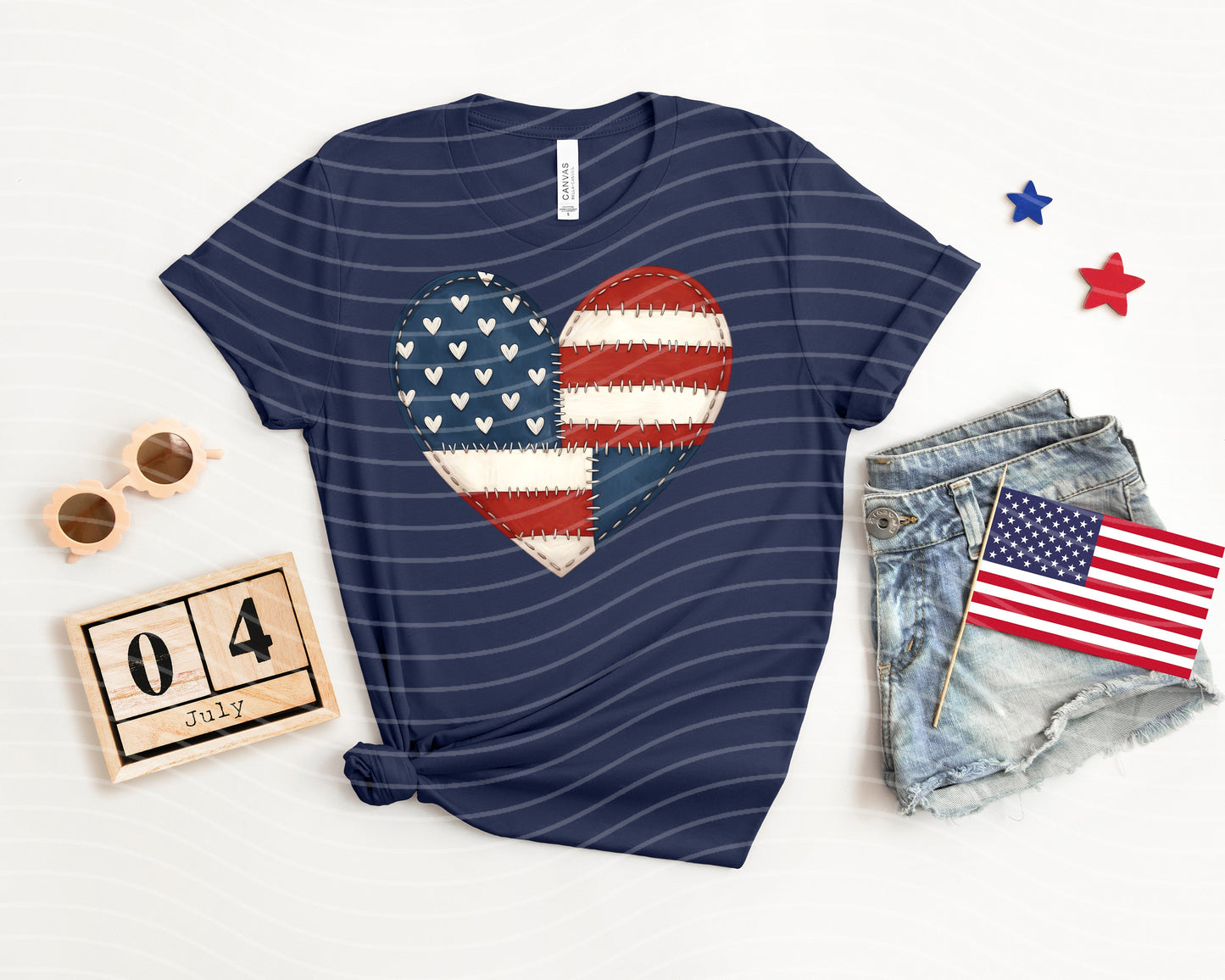 Quilted Heart Graphic Tee