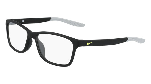 Nike 5048 001 Eyeglasses Matte Black Full Rim Rectangle Shape 49mm