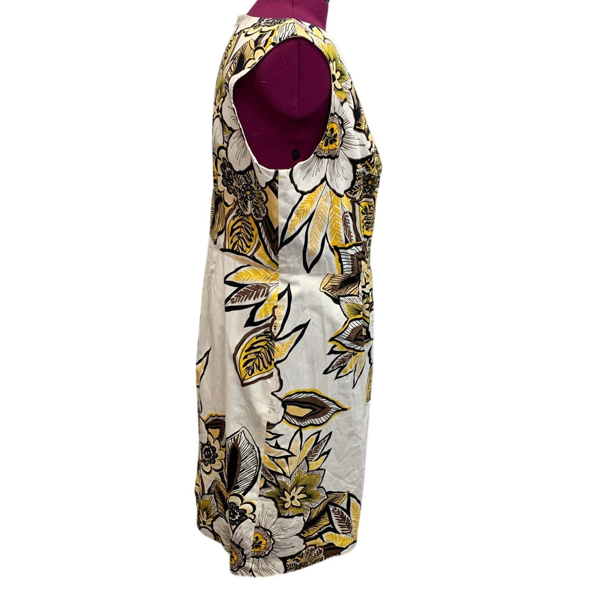Jones New York Woman Size 20W Large Floral Print Sleeveless Sheath Dress
