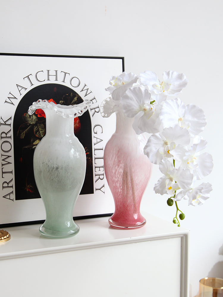 Vintage French Style Glass Vase-0