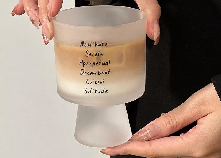 Letters Glass Coffee Cup-0