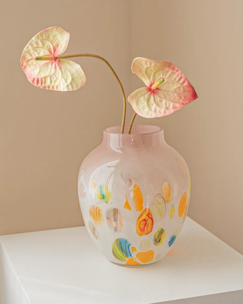 Foggy Handcrafted Glass Vase-1