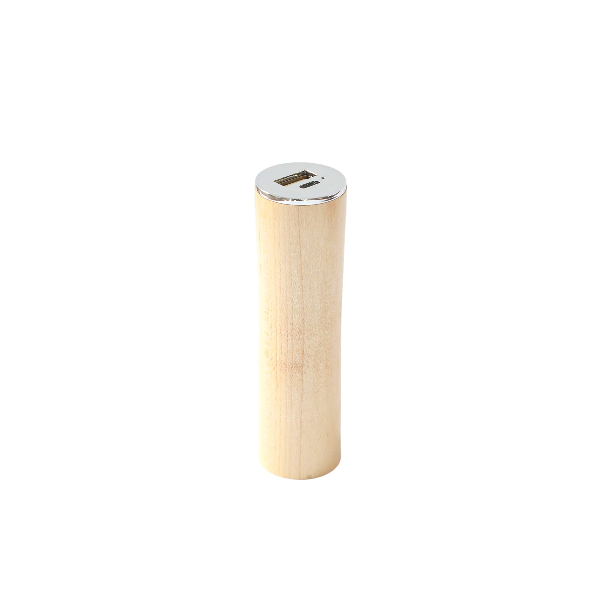 Round Tube Maple Power Bank Charger-0
