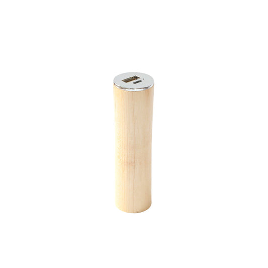 Round Tube Maple Power Bank Charger-0