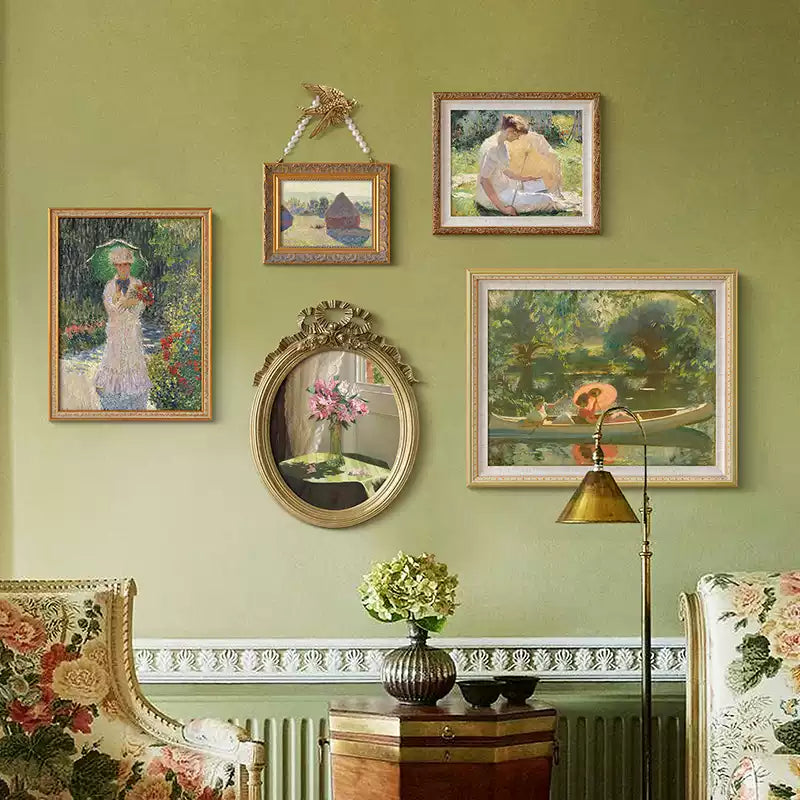 Vintage French Wall Painting Set-1