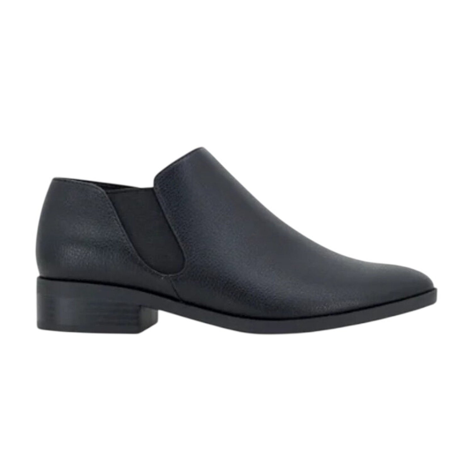 New in Box Kensie Womens Size 11 Black Faux Leather Sammy Ankle Booties Boots