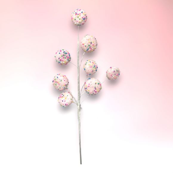 19.5in Pink Macaron Pick,-0