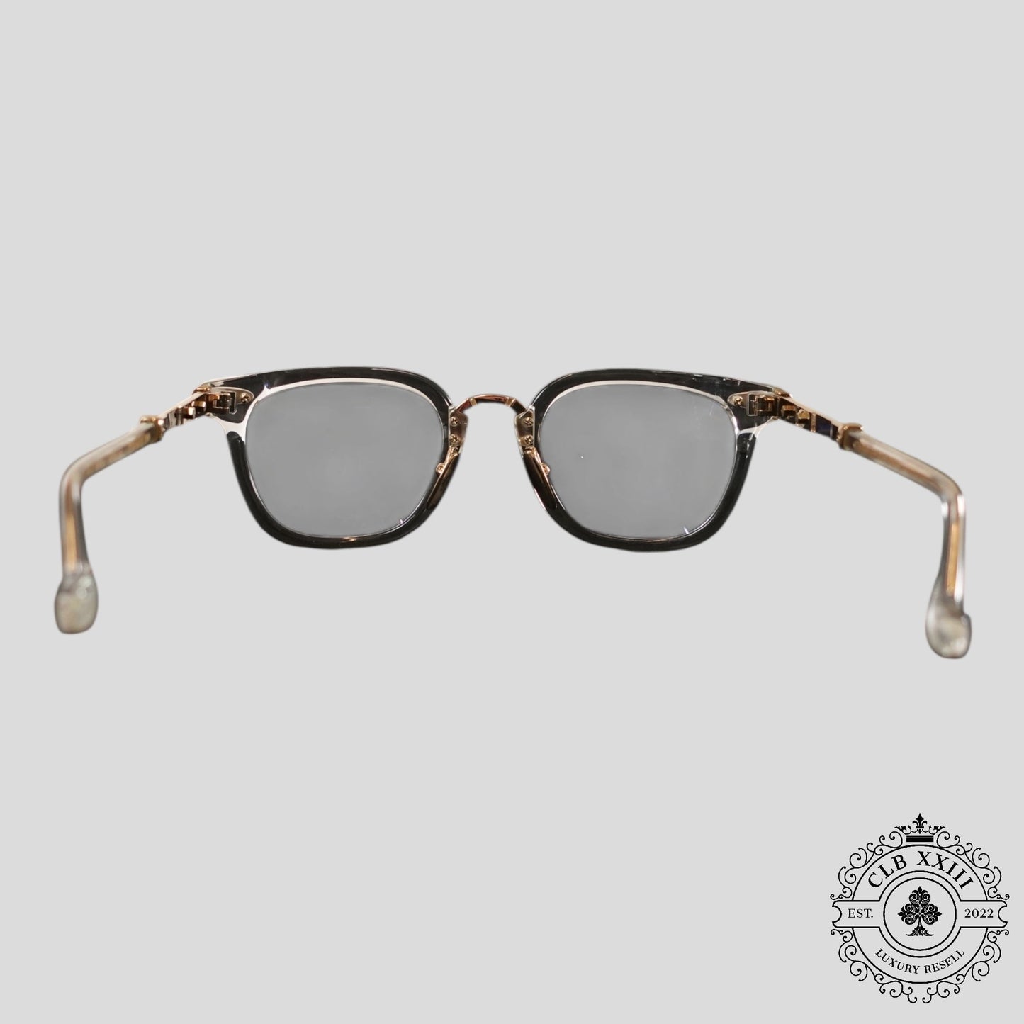 Chrome Hearts Tittansluvr Glasses in Clear/Gold