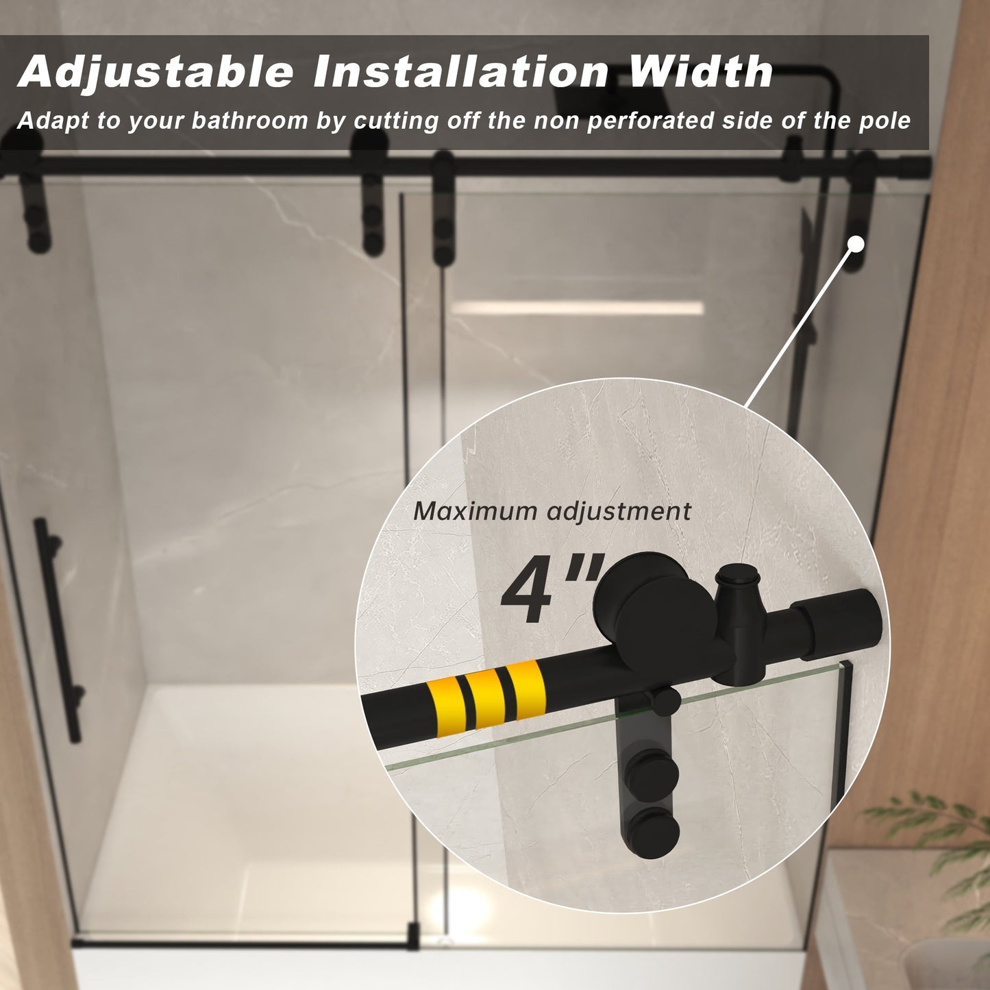 Frameless Sliding Bathtub Door